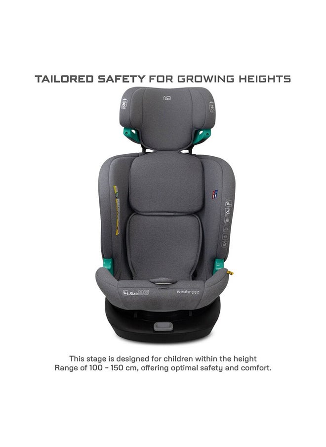 I-Gaurdia Swivel 360° Rotatable Convertible Baby Infant Toddler Car Seat, I-Size Ecer129, Isofix, Recline & Adjustable, Side Impact Protection, Memory Foam 0-12Yrs (40-150Cm/0-36Kg), Group 0+/1/2/5