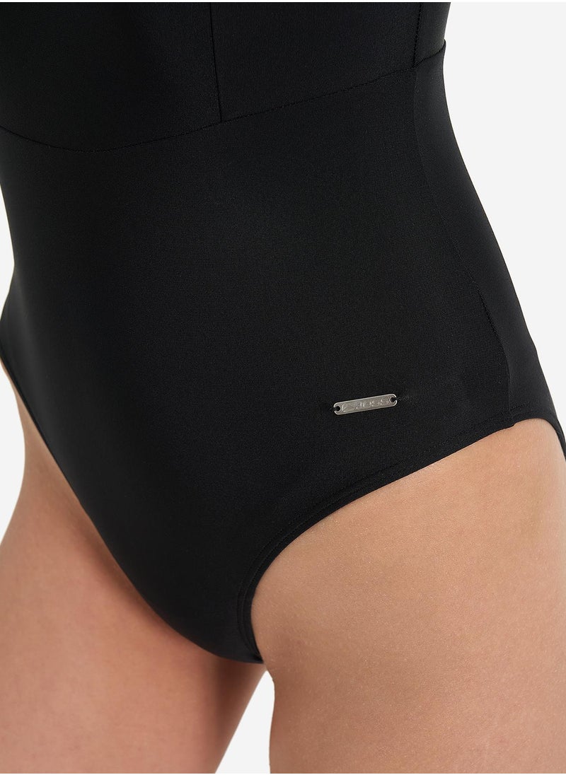 Joss Joss Women's Swimsuit with Removable Foam Cups Black –  Chlorine-Resistant, Creora Highclo Fabric, Comfortable Fit for Swimming & Sunbathing  - Image 5