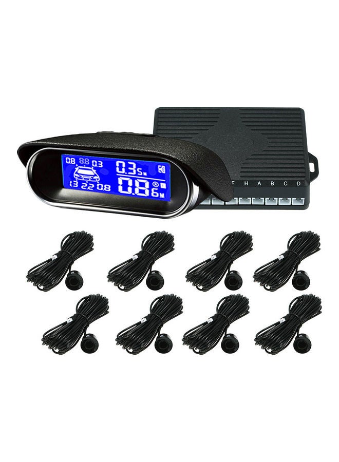 نيبمينينت طقم جهاز استشعار رادار الرجوع إلى الخلف بشاشة LCD مكون من 9 قطع - Image 1