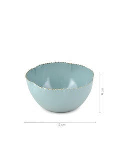 Elan Elan Kesar Small Mild Steel Bowls (Set of 2, Sage Green)  - Image 3