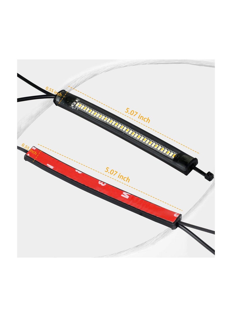MUNTAQI Universal 12V LED Motorcycle Turn Signal Strips, 2Pcs Flexible Blinkers for Harley, Cafe Racer, Dual Sport u0026 Dirt Bikes - Image 5