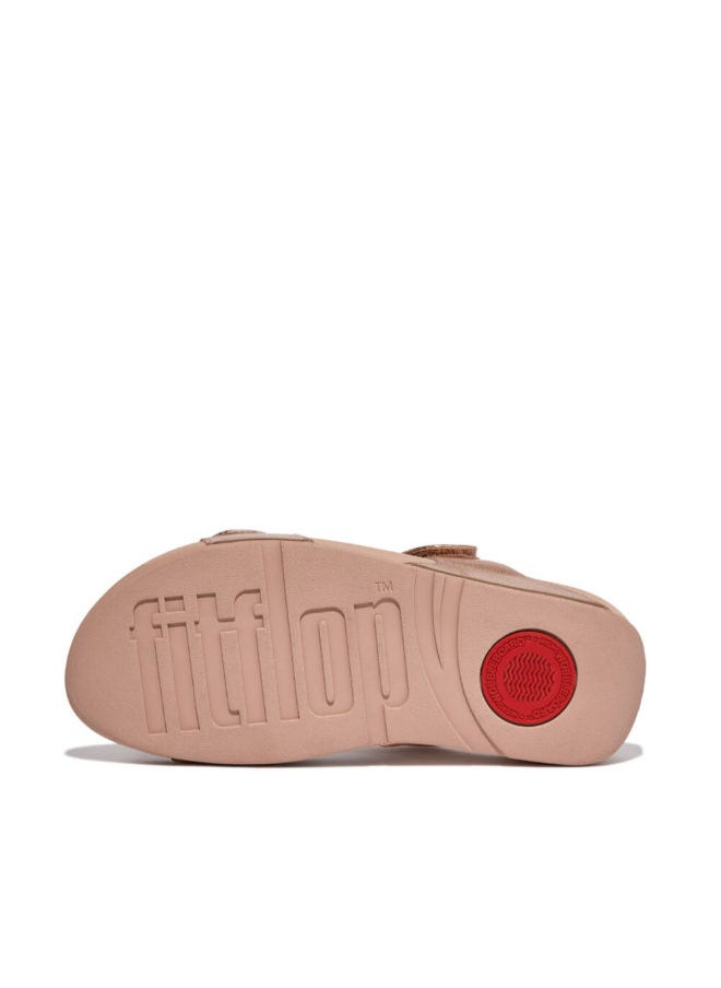 FitFlop - Fitflop Ladies Lulu Leather Slides FV6-323 Rose Gold - Image 1