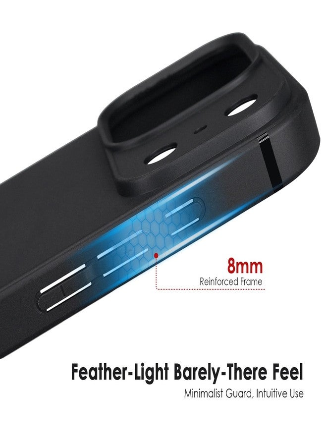TENOC Phone Case Compatible with 17 Pro, Black Case Anti-Fingerprint Protective Bumper Matte Cover for 6.3 Inch - Image 4
