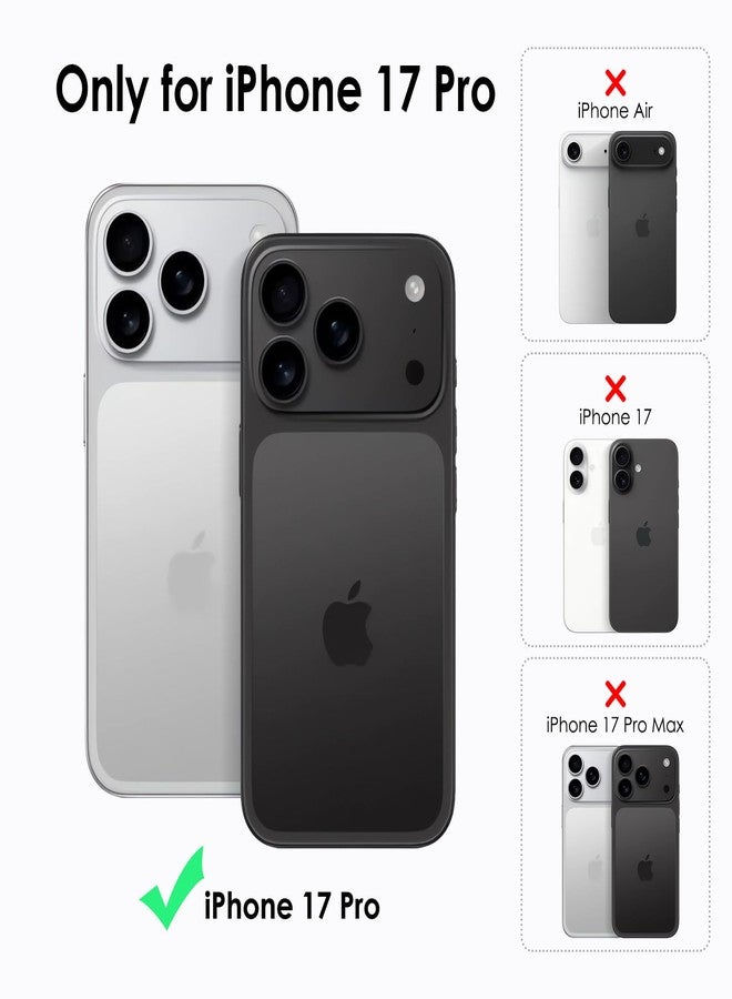 TENOC Phone Case Compatible with 17 Pro, Black Case Anti-Fingerprint Protective Bumper Matte Cover for 6.3 Inch - Image 2