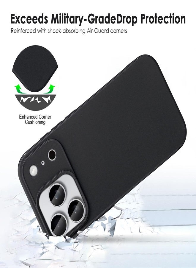 TENOC Phone Case Compatible with 17 Pro, Black Case Anti-Fingerprint Protective Bumper Matte Cover for 6.3 Inch - Image 5