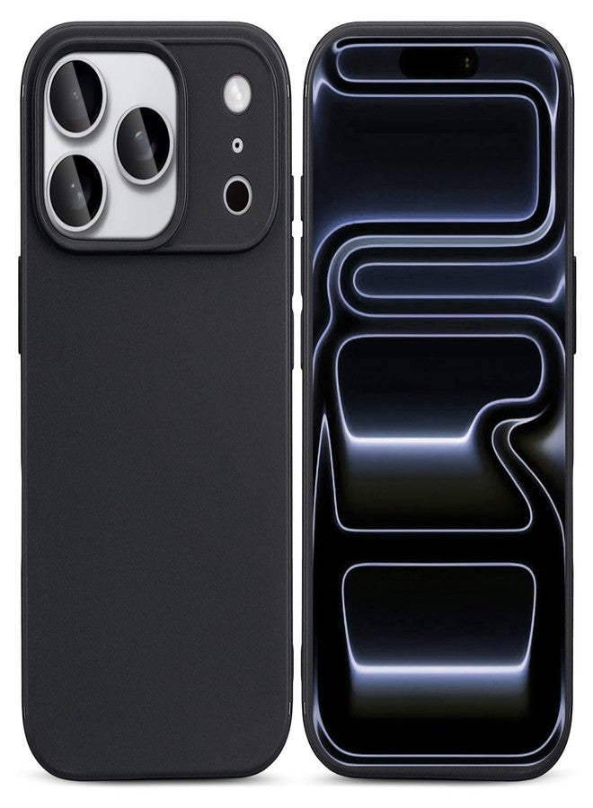 TENOC Phone Case Compatible with 17 Pro, Black Case Anti-Fingerprint Protective Bumper Matte Cover for 6.3 Inch - Image 1