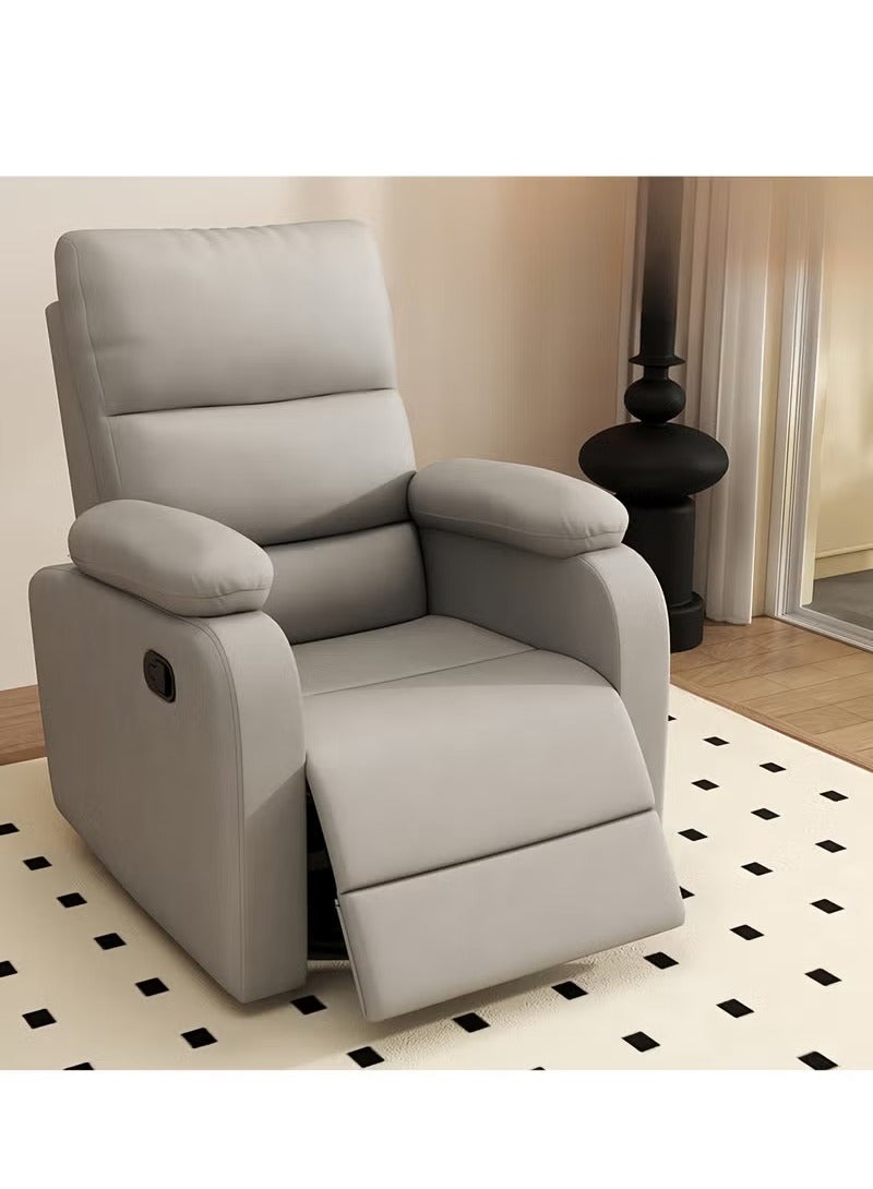 Generic Electric Massage Recliner Chair Cream Faux Leather  - Image 1