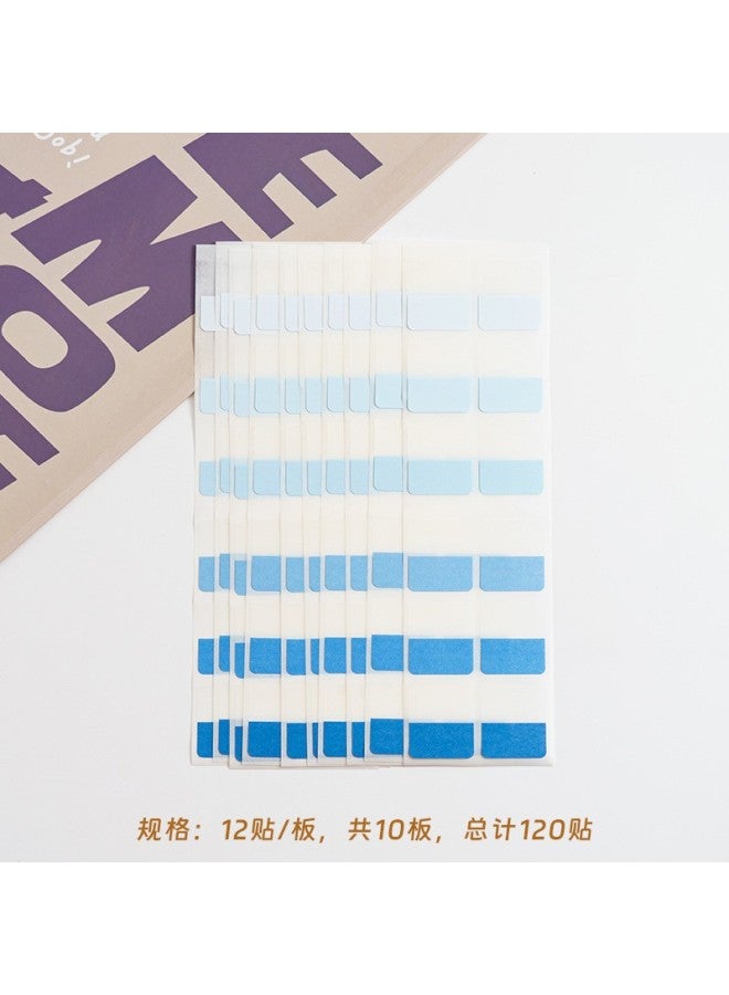 YILI Morandi Student Classification Writing Index Sticker Label Sticker Sticky Note Color Fluorescent Sticker Signature Paper Cable Sticker - Image 1