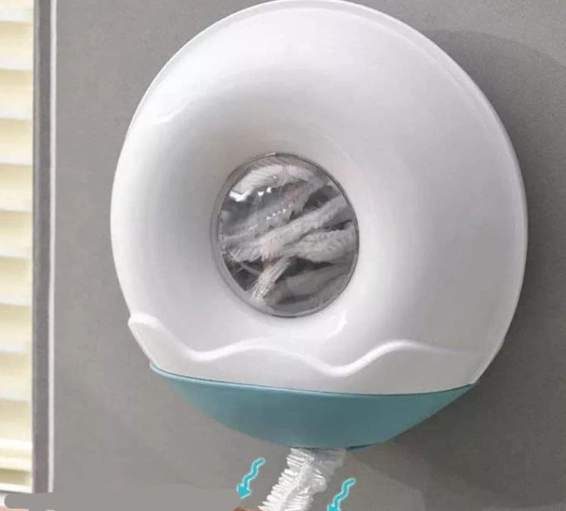 Multi-Color Plastic Bag Organizer Wall Mounted, Practical Bag Dispenser for Storing Trash Bags, Shopping Bags, Round Space Saving Design, Easy to Use - Image 4