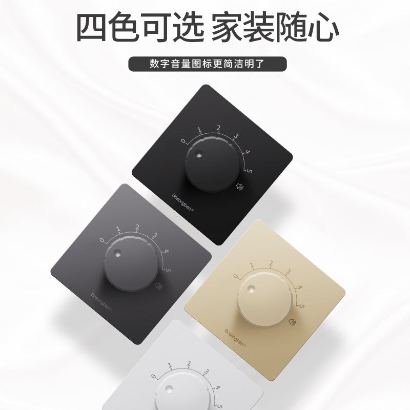 86-type ceiling speaker constant pressure volume switch adjustment knob audio background music controller tuning switch White-20W Voltage - Image 4