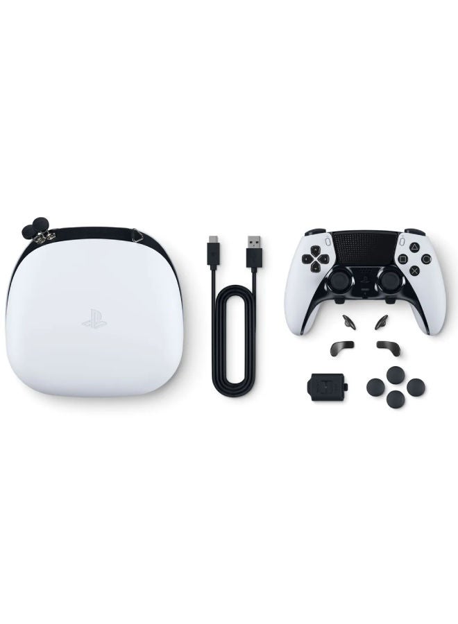 سوني وحدة التحكم اللاسلكية DualSense لجهاز PlayStation 5 - الإصدار الرسمي لـ Edge - أبيض/أسود - Image 2
