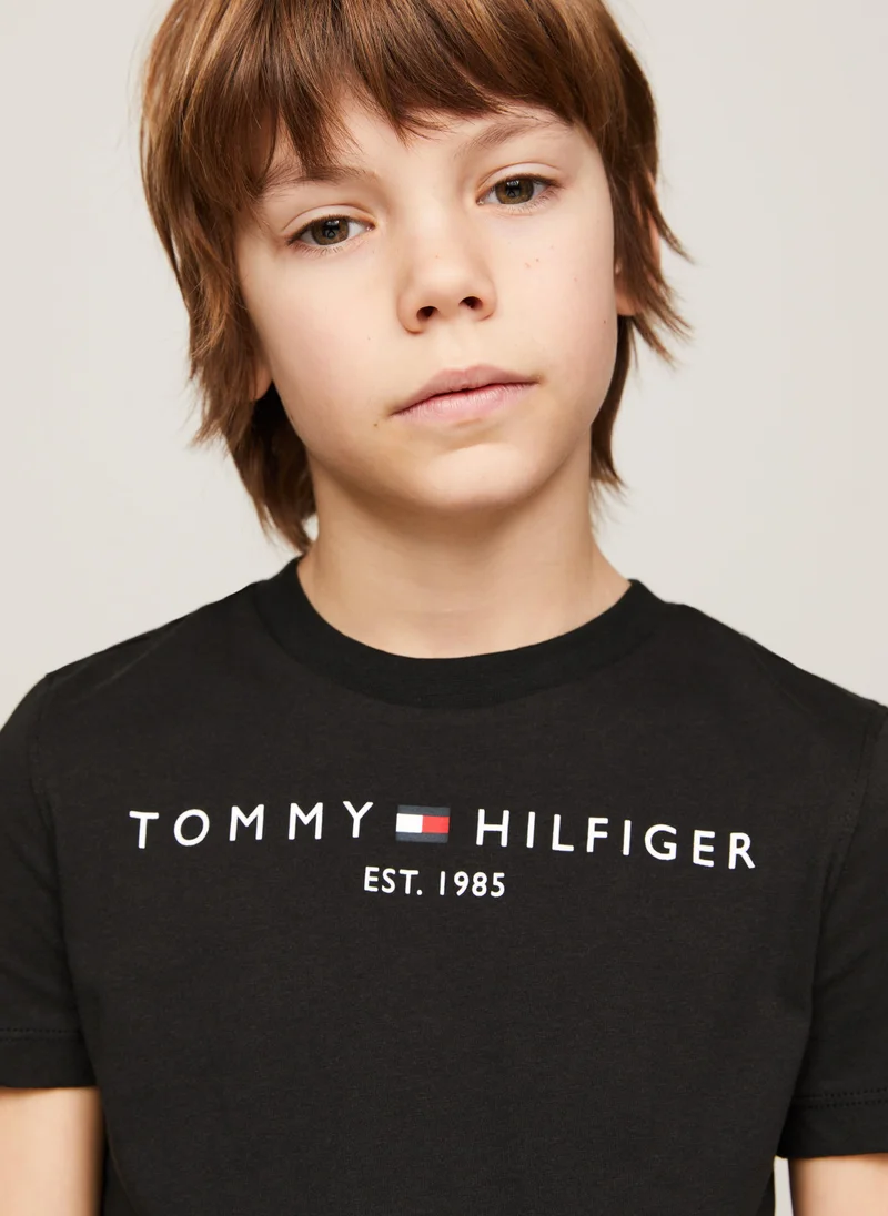 TOMMY HILFIGER Kids Crew Neck Short Sleeve T-shirt