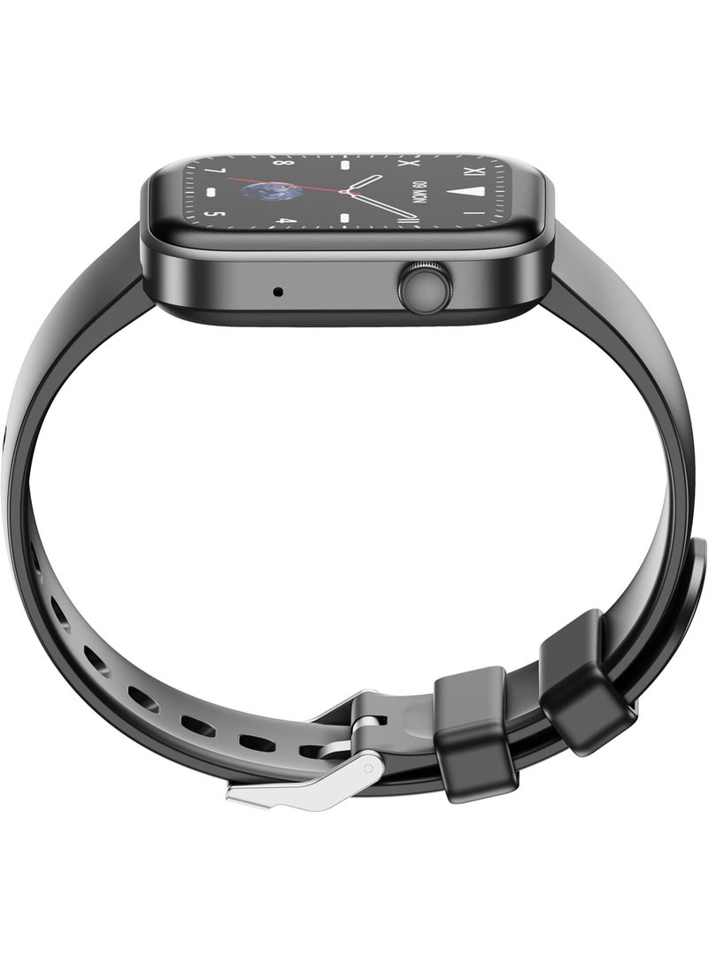 HMD WATCH P1 Smartwatch, 1.83" HD Display, 4 Day Battery, 700+ Sports Mode via HMD Watch App, IP67 Dust & Water Resistant, Health Monitor, Sleep Score, Fitness Tracker, iOS & Android (Black) black - Image 2