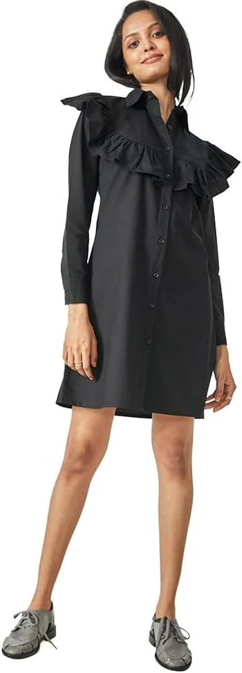 The Label Life Ruffle Full Sleeve Dress