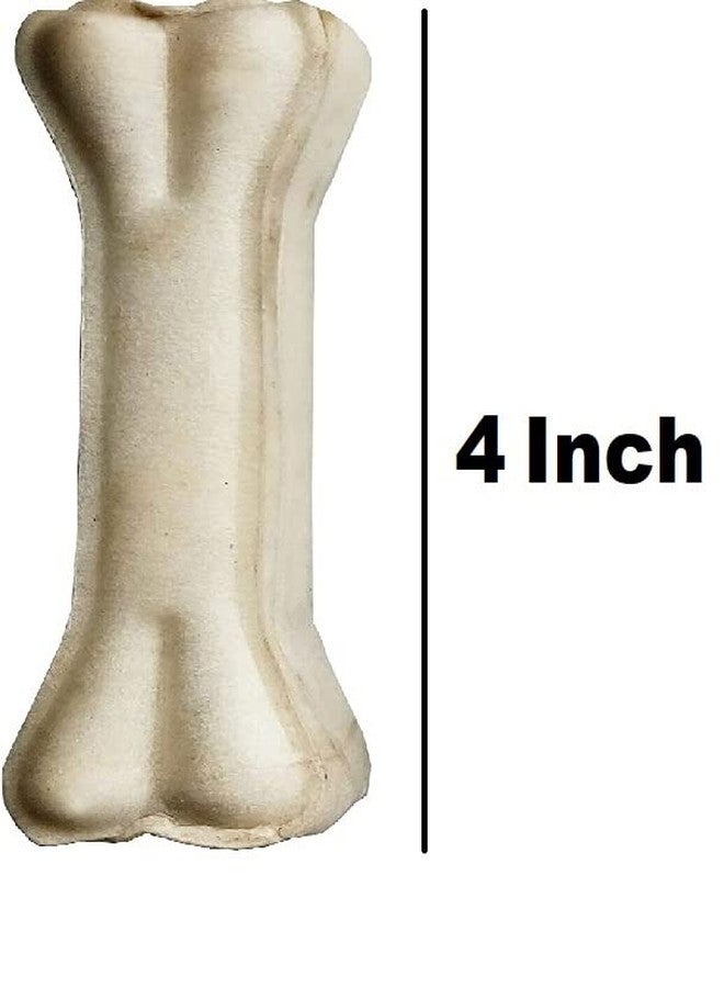 Pups&Pets Chew Bones Rawhide Pressed Bone Calcium Treat 4 Inches (4-INCH Bone, Pack of 1 Kg), White - Image 3