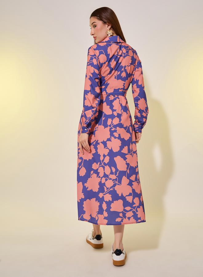 Styli Floral Belted Dress - Image 5
