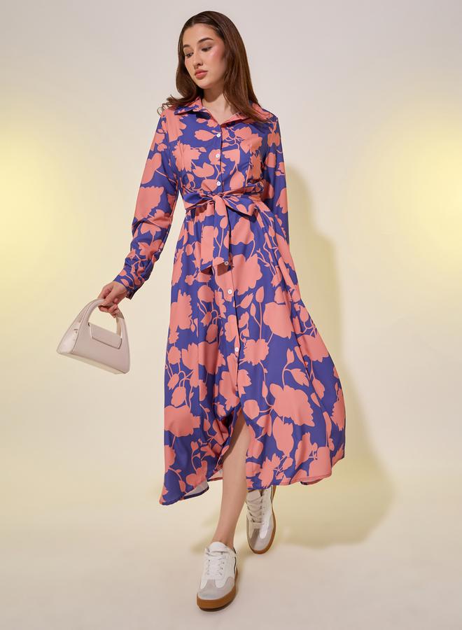 Styli Floral Belted Dress - Image 2