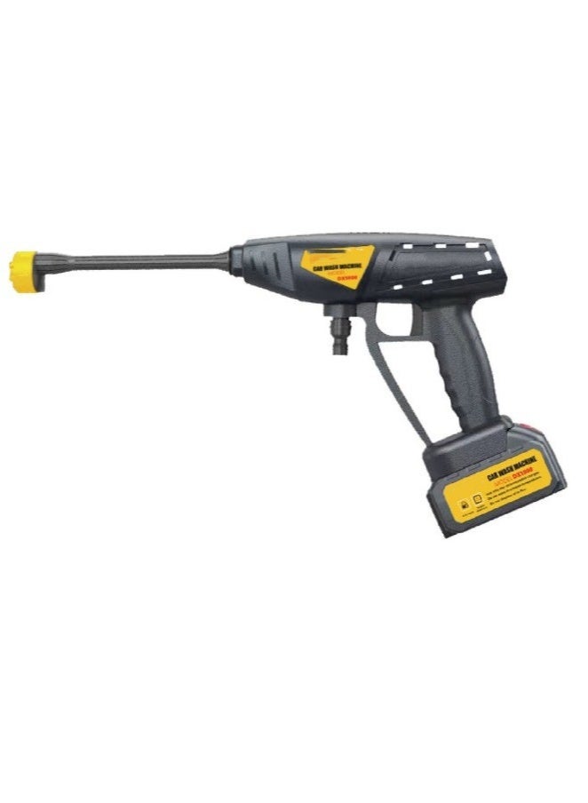 غسالة كهربائية لاسلكية عالية الضغط - غسالة سيارات محمولة بقوة 180 واط مع ضغط ماء قوي، وعمر بطارية طويل، وفوهة بـ 6 أوضاع رش، وزجاجة صابون، وخرطوم مياه ممتد لتنظيف متعدد الاستخدامات - Image 2