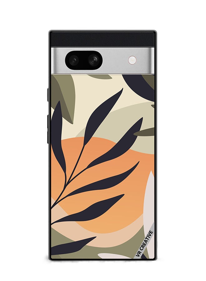 VR CREATIVE Protective Case Cover For Google Pixel 7a Leaf Tropical Design Multicolour - Image 1