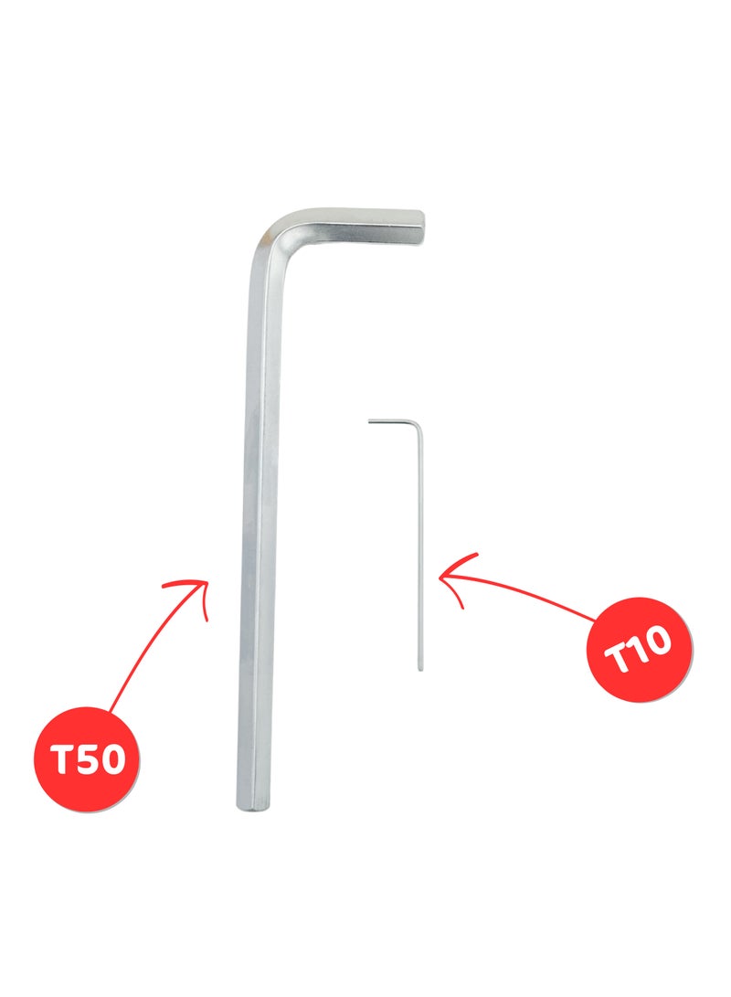 VTOOLS 9 Piece Hex Key Allen Wrench Set (1.5mm - 10.0mm) - Image 3