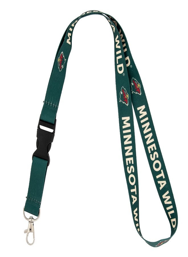 Desert Cactus Minnesota Wild Lanyard NHL National Hockey League Car Keys ID Badge Holder Keychain Detachable Breakaway Snap Buckle (Lanyard 1 - Green) - Image 1