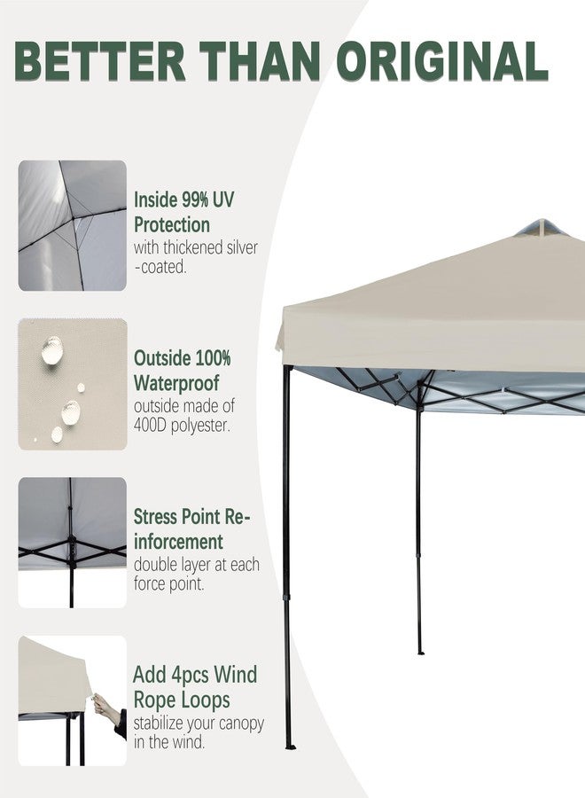 SCOCANOPY Replacement Top with Air Vent for 12x12 Canopy Frame, Canopy Cover ONLY, (Beige) - Image 3
