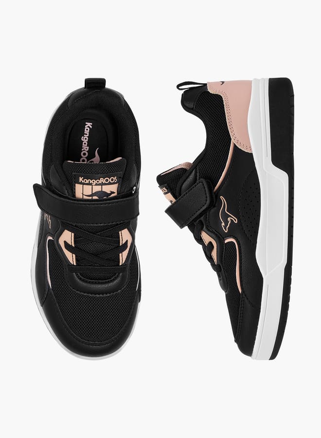kangaROOS Boys' Colourblock Sneakers with Hook and Loop Closure  - Image 1