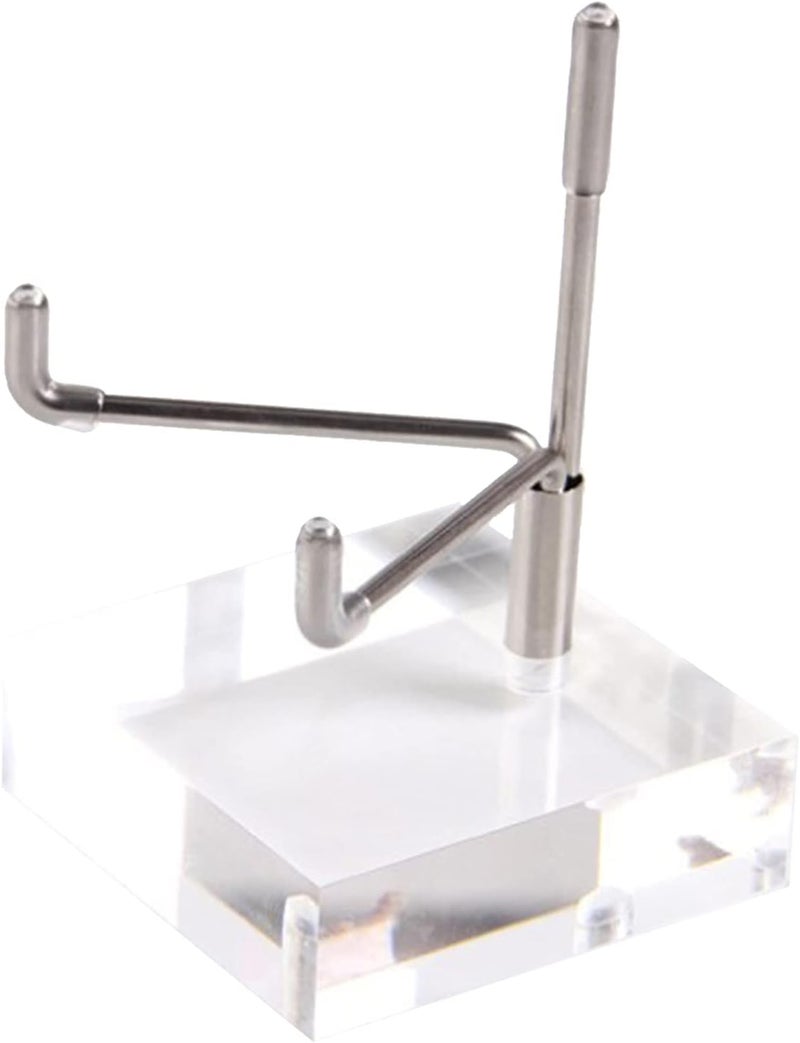 klarako Durable Acrylic Display Stand Holder Shelf for Fossils Rocks Geode Crystal Collectibles, M - Image 1