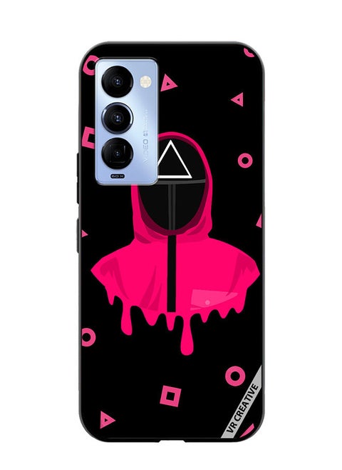 Protective Case Cover For Tecno Camon 18/18 P Squid Game Design Multicolour