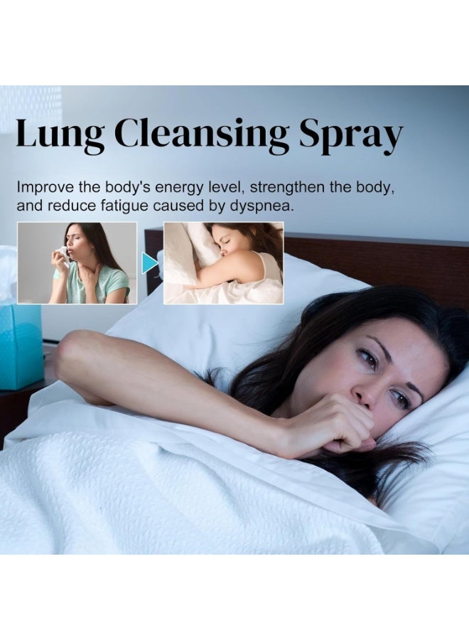 SOUTH MOON Lung Cleansing Spray,Natural Respiratory Cleanse Breathe Spray,Mullein Leaf Extract for Lungs,Herbal Spray Cleaning Spray,Breath Spray,Throat Spray,Lung Mucus Cleaner,Fresh Breath Spray,Lung Cleanser 30ml - Image 3