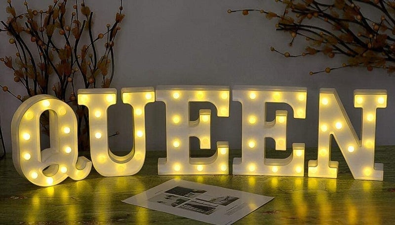 Beeban Beeban Marquee N Alphabet Shaped LED Light Lamp for Decoration Decore Walls Hanging Birthday Party Wedding N  - Image 4