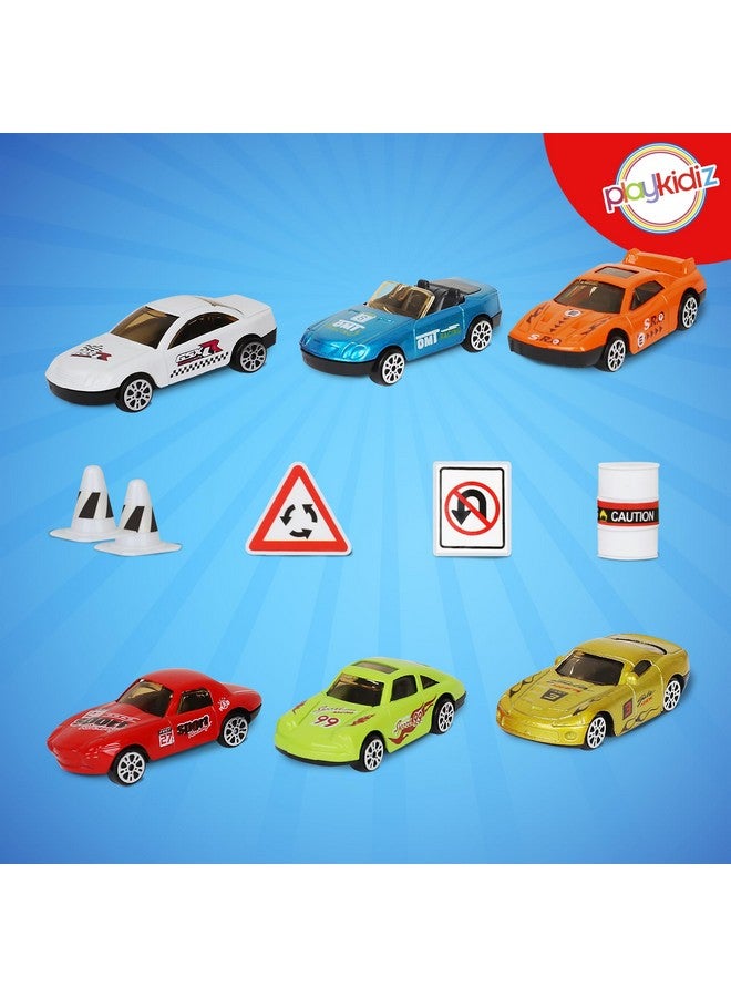 Playkidz Playkidiz Car Carrier Toy Trucks for Kids - Car Transporter Toys Truck Includes 6 Toy Cars and Accessories - Toy Car Carrier with 12 Car Slots Boys Girls - Image 3