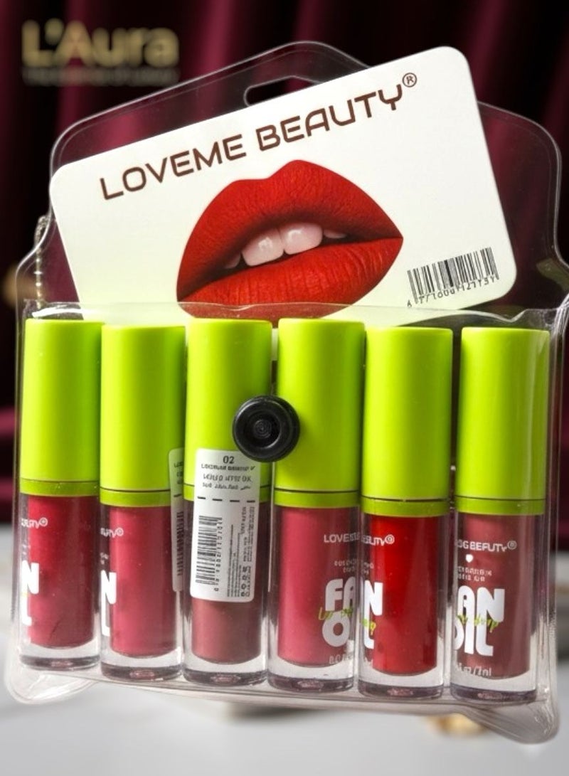 LOVEME BEAUTY 6PCS LIQUID LIPSTICK - Image 1