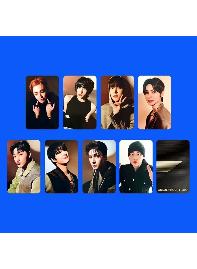 NIBEMINENT 8 Pcs Kpop ATEEZ GOLDEN HOUR:Part.1 Lomo Cards Card For Fans Collection Gifts - Image 1