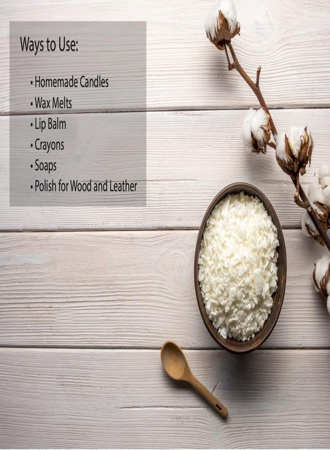 Beesworks Soy Wax | 5lbs Natural Soy Wax Flakes | 100 6-Inch Cotton Candle Wicks, 3 Metal Centering Devices, 5lbs Soy Wax for DIY Candle Making - Image 4