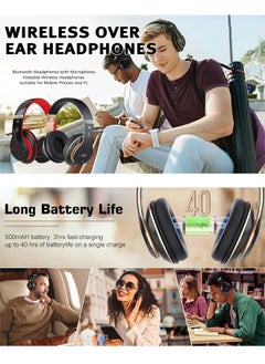 Wireless Over Ear Headphones, Wireless Noise Cancelling Headphones, Bluetooth Headphones with Microphone, Foldable Wireless Headphones Suitable for Mobile Phones and Pc - pzsku/Z09D1EB57BA1B038E3D8BZ/45/_/1731580055/b0307a71-95b7-4072-8d33-fffacc1ad671