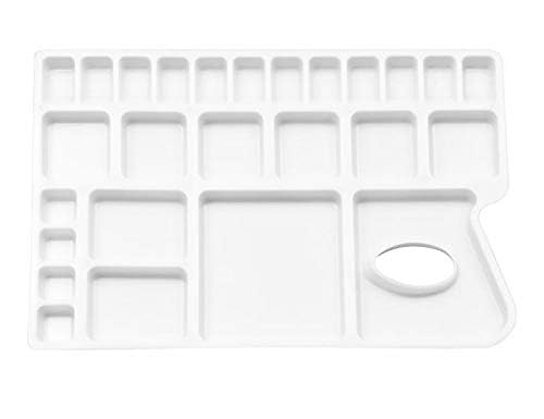 NTGS Big Rectangle Shape Colour Mixing Palette/Tray for Artist/Students (Pack of 1) - Image 1