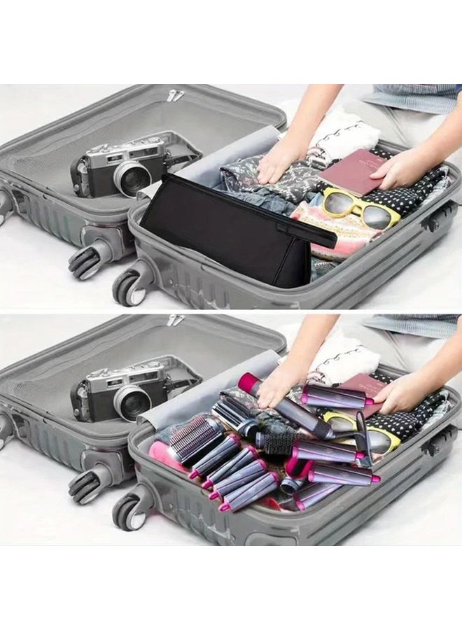 Black Waterproof Portable Travel Hair Dryer Organizer Bag for Dyson Leifen Curling Iron - Image 3
