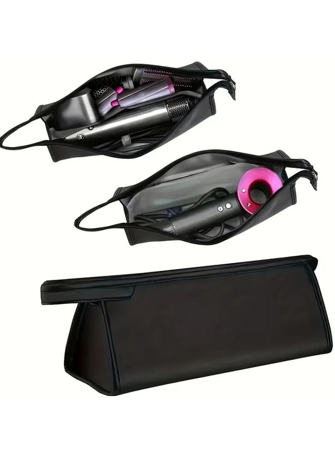 Black Waterproof Portable Travel Hair Dryer Organizer Bag for Dyson Leifen Curling Iron - Image 1