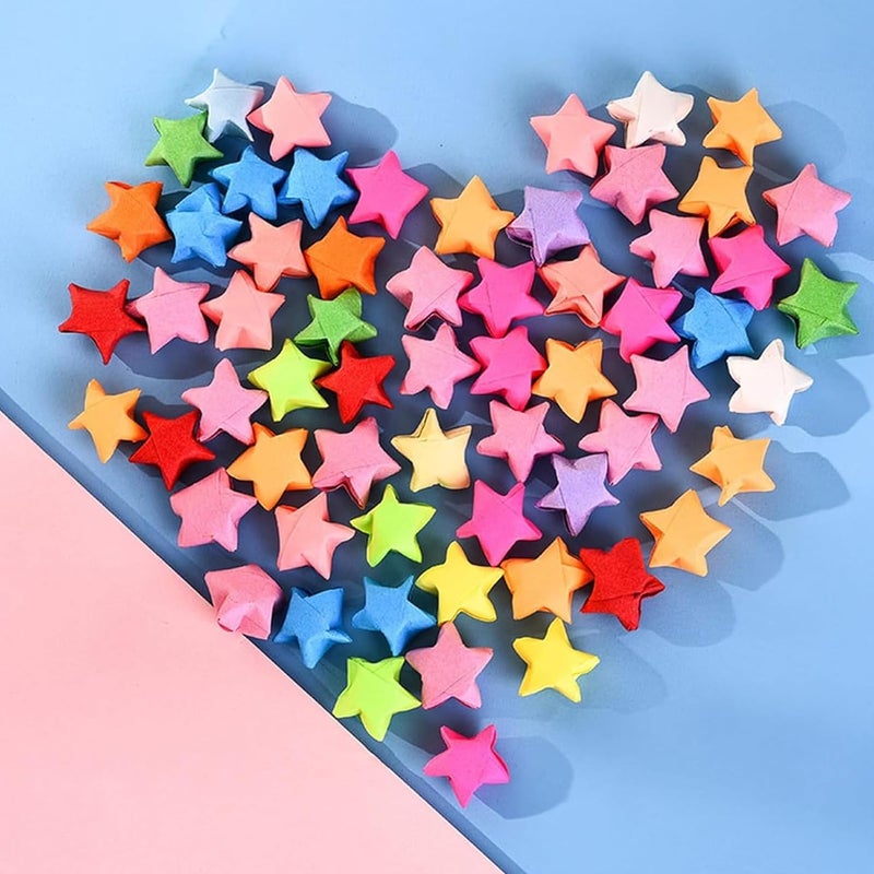 Loaengeo Star Origami Paper, Lucky Star Decoration Paper Strips DIY Hand Art Crafts (Pink Gradient (540 sheets)) - Image 3