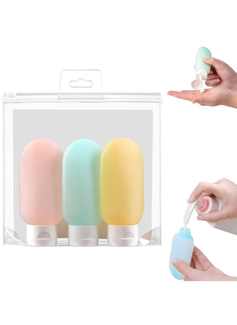 Prostuff.in Prostuffin 3 Pcs Set Travel Bottles For Toiletries 125 Ml Leak Proof Refillable Travelling Squeeze Bottle Kit Toiletry Bottles With Lids For Shampoo Lotion Body Wash Travel Essentials Multicolor  - Image 1