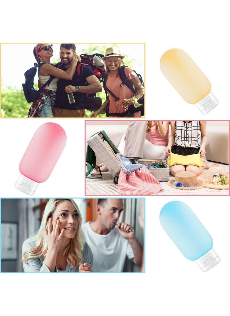 Prostuff.in Prostuffin 3 Pcs Set Travel Bottles For Toiletries 125 Ml Leak Proof Refillable Travelling Squeeze Bottle Kit Toiletry Bottles With Lids For Shampoo Lotion Body Wash Travel Essentials Multicolor  - Image 5