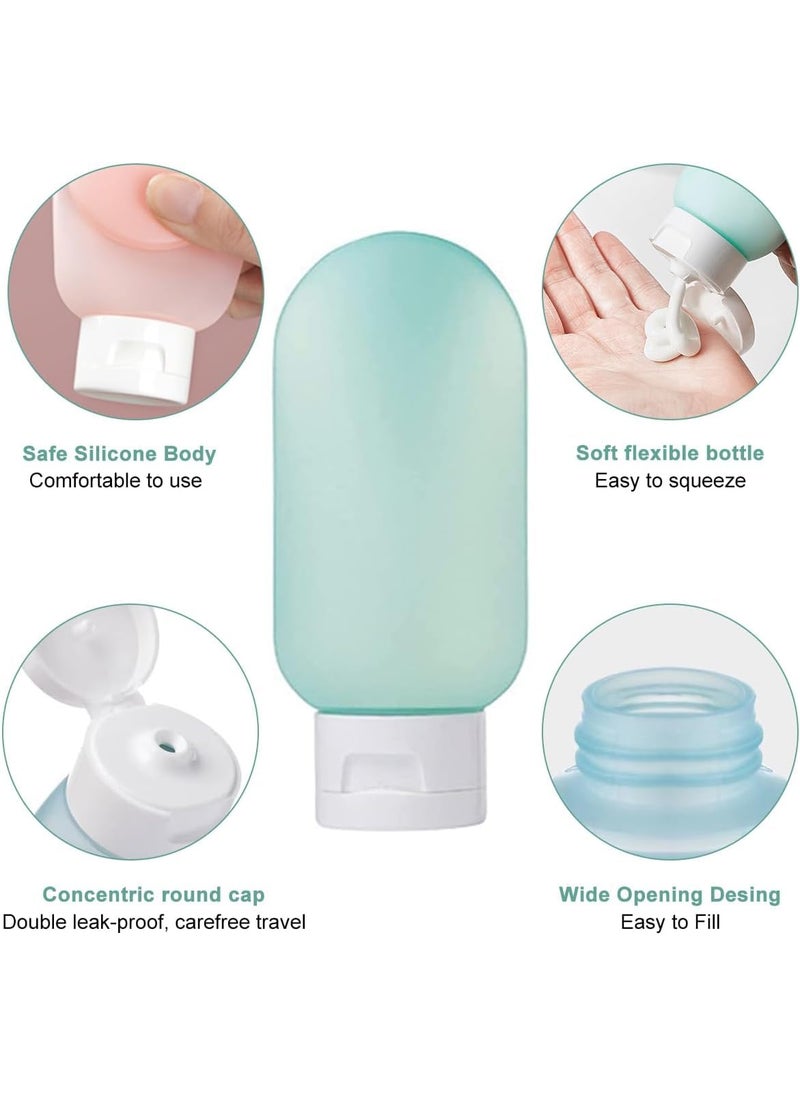 Prostuff.in Prostuffin 3 Pcs Set Travel Bottles For Toiletries 125 Ml Leak Proof Refillable Travelling Squeeze Bottle Kit Toiletry Bottles With Lids For Shampoo Lotion Body Wash Travel Essentials Multicolor  - Image 3