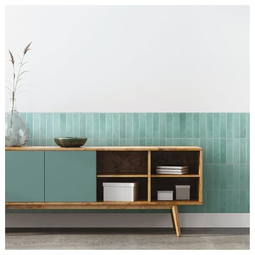 SMART TILES Peel and Stick Backsplash - 5 Sheets of 11.43" x 9" - 3D Adhesive Peel and Stick Tile Backsplash for Kitchen, Bathroom, Wall Tile - Image 2