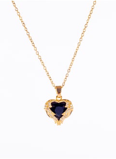 Stainless Steel Necklace Gold with Zirconic Winging Black Crystal Heart Pendant - pzsku/Z09D20A98BA2BB29B9908Z/45/_/1737287550/1b09a03b-8be3-4dc4-a824-8eb73f562778