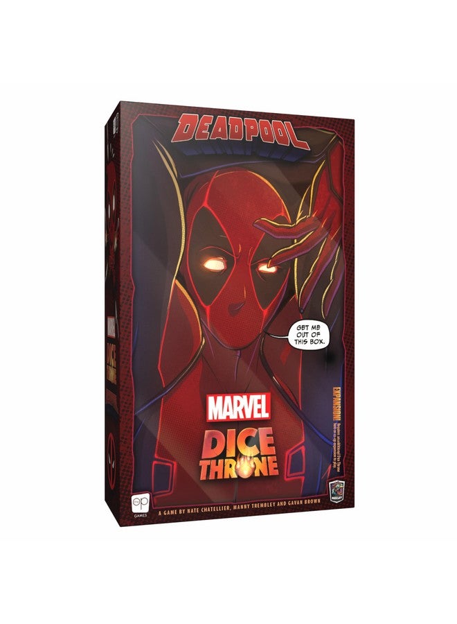 USAopoly Marvel Dice Throne: Deadpool Deluxe Edition - Rolling Battle Game, Play as Deadpool With Unique Abilities, Stand-Alone Expansion & Compatible With All Heroes, Officially Licensed - Image 1