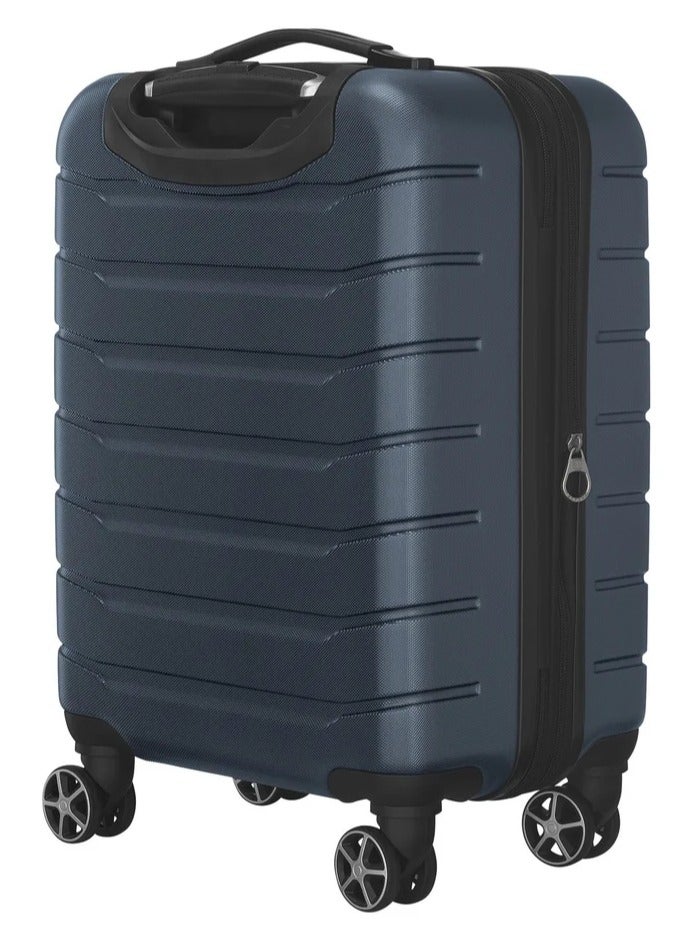 Wenger Vaiana 56 Cm Medium 4 Double Wheeled Hardside Expandable Check-In Luggage Trolley - Navy Blue - Image 4