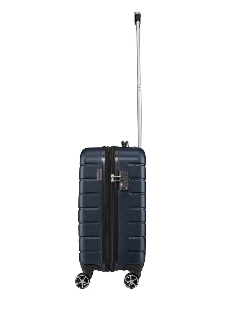 Wenger - Vaiana Carry-On Hardside Expandable 56cm Cabin Luggage Trolley Black Navy Blue - 612354 - Image 1