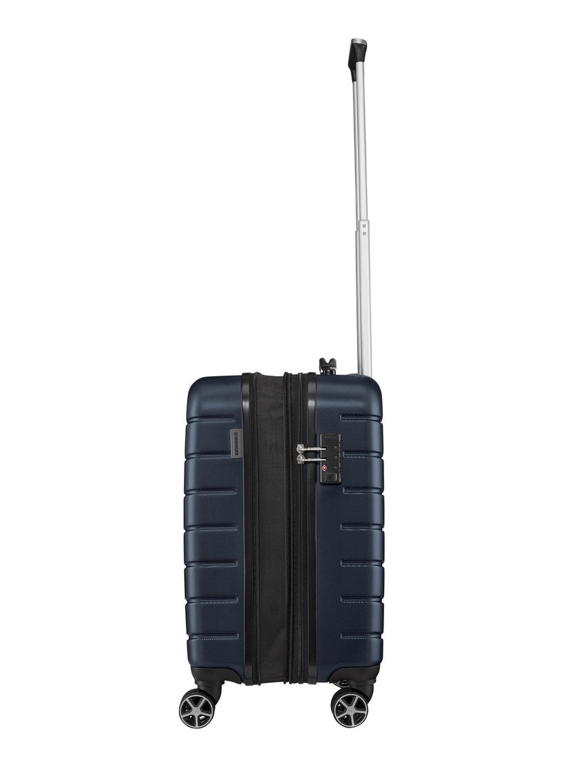 Wenger - Vaiana Carry-On Hardside Expandable 56cm Cabin Luggage Trolley Black Navy Blue - 612354 - Image 1