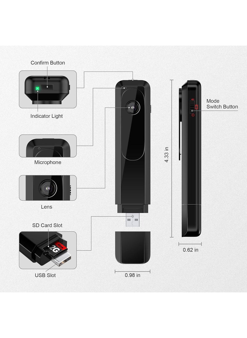 TECHNOVIEW TECHNOVIEW 1080p Pocket Camera Full HD Video Recording with Audio Portable Cam with Free 32Gb Sd Card Included Secret Camera for Home Security No WiFi Needed IndoorOutdoor Surveillance Camera  - Image 5